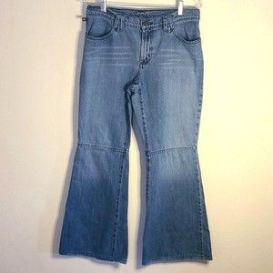 Ralph Lauren Polo Vintage 90's studded flare leg jeans sz 8